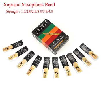 10 Pack Bb Soprāns Sax Saksofona Mēlītes Spēku 1.5 2.0 2.5 3.0 3.5 4.0 Sax Instruments, Niedru Nomaiņa Saksofonu Piederumi