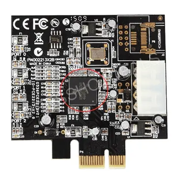 PCIe PCI Express Firewire 800 1394 b/a (2B1A) Kontrolieris Kartes Adapteri, TI Chipset