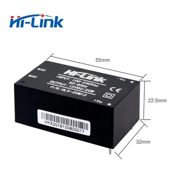 Bezmaksas piegāde 2 gab./daudz Hi-Link HLK-20M12 220v 5V 20W AC DC kompakts izolētas solis uz leju barošanas modulis
