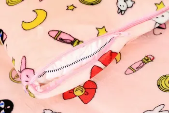 1pc mīksta karikatūra rozā Sailor Moon Luna spilvens gadījumā segtu plīša flaneļa segu dāma romantisku dāvanu gulta meitene rotaļlietas