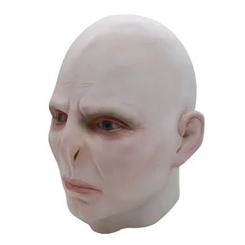 Dark Lords Voldemorts Maska Cosplay Masque Boss Lateksa Briesmīgs, Atbaidošs Maskas Terrorizer Halloween Masku Kostīmu Prop Vīriešiem