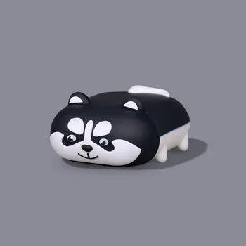 Cute Karikatūra 3D Suns, Kaķis Silikona Bezvadu Austiņas Lādēšanas Gadījumā AirPods 1 2 Pro Bluetooth Austiņas Gadījumā