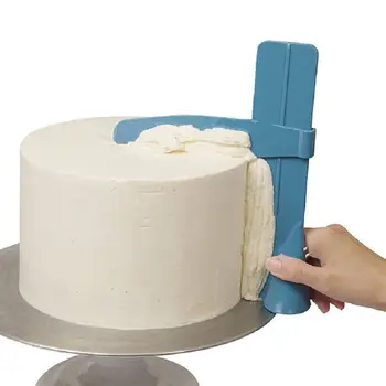 Īpaši liels un Regulējams 24*5.5 CM virtuve Pagrieziena cukura Izlīdzināšanas ierīce kūka dekorēšanas instrumenti DIY Pārtikas klases Plastmasas kūka rīks