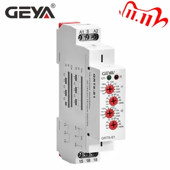 Bezmaksas Piegāde GEYA GRT8-S karstuma kameras Slēdža Relejs 220V AC 16A AC/DC12V-240V Elektronisko Atkārtot Relejs Asimetriska Taimeris