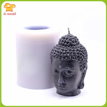 2020 jaunu 3d Budas galvas silikona sveces un ziepes pelējuma Budas galvas apdares rīks