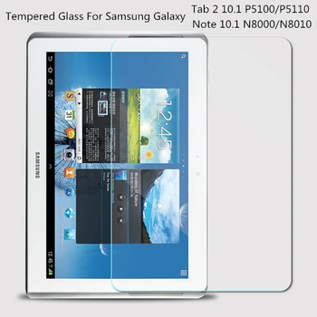 0.3 mm 9H Rūdīts Stikls Screen Protector For Samsung Galaxy Tab 2 10.1 P5100 P5110 Note 10.1 N8000 N8010 Tablete Aizsardzības Plēves