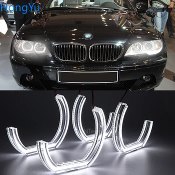 BMW 3 Sērija E46 Kupeja Kabriolets Convertible 2004 2005 2006 LCI Lielisku DTM Stila Ultra bright led Angel Eyes halo gredzeni