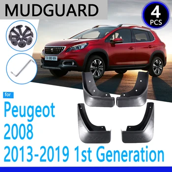 Dubļusargi piemērots Peugeot 2008 2013. Gada~2019 2016 2017 2018 Auto Piederumi Mudflap Fender Auto Rezerves Daļas