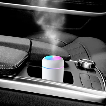 300ml Ultraskaņas Aromāta Izkliedētājs Krāsains Kausa USB Gaisa gaisa mitrinātāju, Auto Migla Veidotājs ar Nakts Lampas, Mini Office Gaisa Attīrītājs