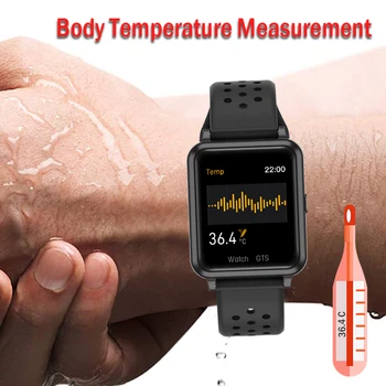 P29 Smart Skatīties Vīriešiem Ķermeņa Temperatūra, Sirds ritma Mērīšanas Fitnesa Tracker Smart Pulkstenis Sievietēm GTS Smartwatch par Xiaomi