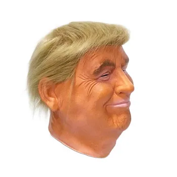 2019 Karstā Pārdot Augstas Kvalitātes Gumijas Maska Reāli Box Dāvanu Halloween Puse Kleita No Lateksa, Donald Trump Maska