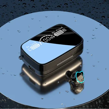 TWS Bezvadu Bluetooth Austiņas Ūdensizturīgs Sporta Austiņu 9D Hifi Stereo Mini Earbuds Troksni Atsverot Austiņas Ar Mikrofonu