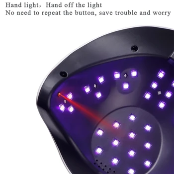 120W UV Nagu lampa, 36 LED saprātīga indukcijas ātri, fēns Nagu laka fototerapijas līme nagu art gaismas terapija cepšanas gaismas rīks