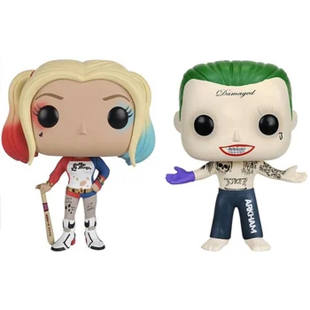 FUNKO POP Pašnāvību Squad & Harley Quinn Joker Vinila Rīcības Attēlu Kolekcija Modeli, rotaļlietas, Bērnu dzimšanas dienas dāvana