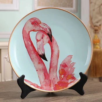 Dzīvnieku dizains apaļš kaula porcelāna trauku keramikas plāksnes zebra laikraksta hi peoniju ziedu mājas apdare