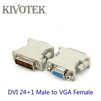 2gab DVI24+1 Vīrietis, lai HD15-Pin VGA Svga Sieviešu Adapteri Dvi, Vga Video Kartes Monitors LCD Converter adapteri PC Klēpjdators