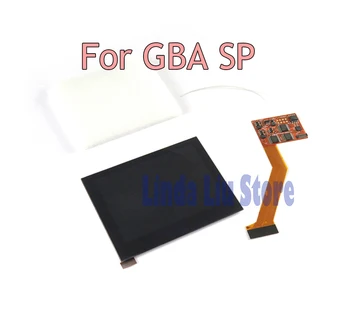 Par GBA SP Izcelt IPS LCD Ekrāns Nintend GBA SP Spēļu Konsole 5 līmeņu Spilgtuma Regulēšana LCD
