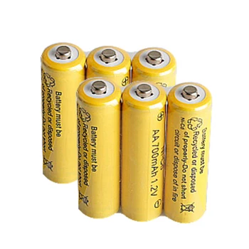 12pcs 1.2 V 700mAh Ni-Cd akumulatori AA Tip top baterijas RC rotaļlietas, sadzīves tehnika