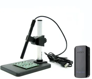 1-200X/600X Nepārtrauktām Fokusa Digitālo Mikroskopu Bezvadu WIFI Rokas Endoskopu, USB Otoscope Pārbaudes Borescope Kamera