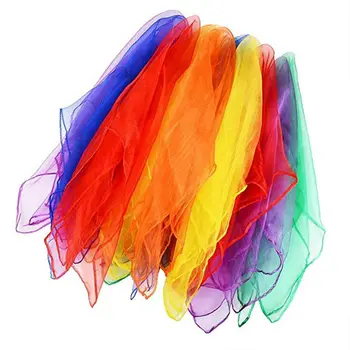 Dejas Un Žonglē Dvieļi Candy Krāsainu Zāli Dvieļu Deju Praktiski Marli Šifons Šalle 6 krāsas