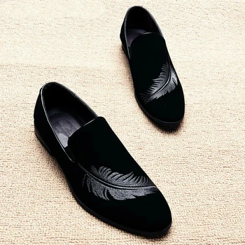 Vīrieši kleitu kurpes ādas korejiešu versija Britu moderns auduma modes jauniešu ikdienas vīriešiem kurpes zapatos de vestir para hombre C0-73