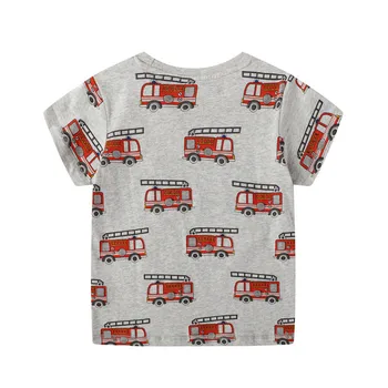 Lekt metru iespiesti lidmašīnas baby boy cartoon apģērbu ar īsām piedurknēm vasaras kokvilnas t krekls jaunu paredzēti, modes topi, 2-7T 2019