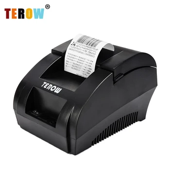 TEROW 5890K Siltuma Saņemšanas Printeri POS Printeri, USB Papīra Ruļļu Ostas 58mm Siltuma Zems Trokšņa Restorānā un Lielveikalā