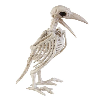 Crazy Halloween Kaula Skelets Raven Plastmasas Dzīvnieku Skeletu Kauli Šausmu Halloween Prop Putnu Vārna Skelets Apdare