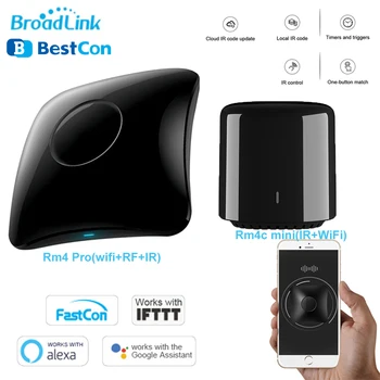 Broadlink RM4 Pro + RM4C Mini Viedās Tālvadības pults 2.4 G WiFi IS RF Darbu Ar Alexa, Google, Home, Mini Smart Home