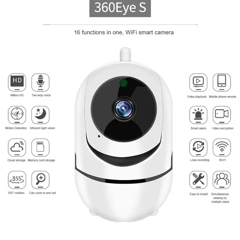 1080P Mākonis, HD IP Kameras WiFi Auto Izsekošanas Fotokameru Baby Uzraudzīt Drošības Kamera Nakts Redzamības Mājas Novērošanas Kamera