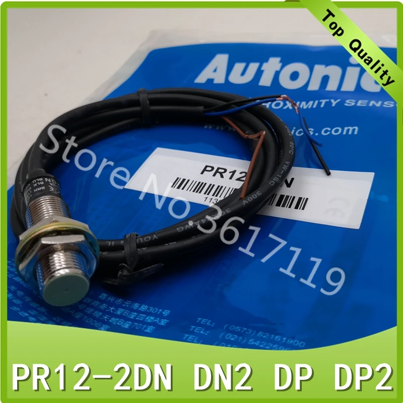 10pcs/daudz PR12-2DN cilindrisku tuvuma sensora slēdzis NPN PNP dc trīs vadu bieži vien atvērt PR12-2DN2 PR12-2DP PR12-2DP2