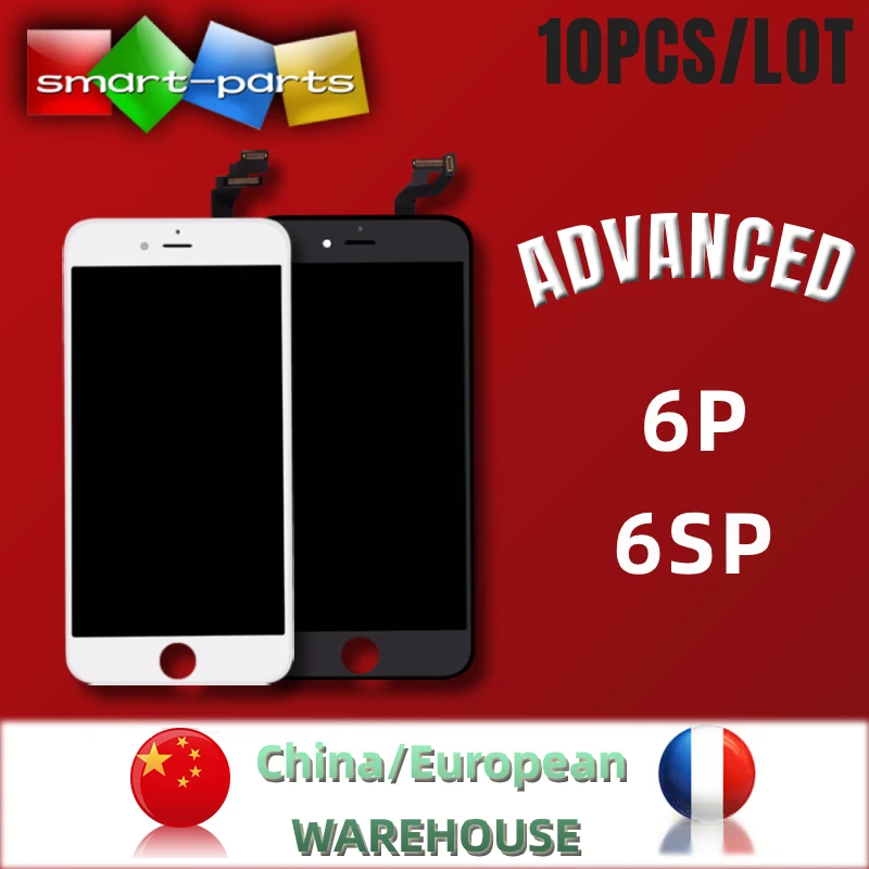 10pcs Kuģis No Ķīnas/Eiropā Advanced Premium Tianma LCD iPhone 6 plus 6s plus diaplay Ekrānu Nomaiņa Digitizer Montāža