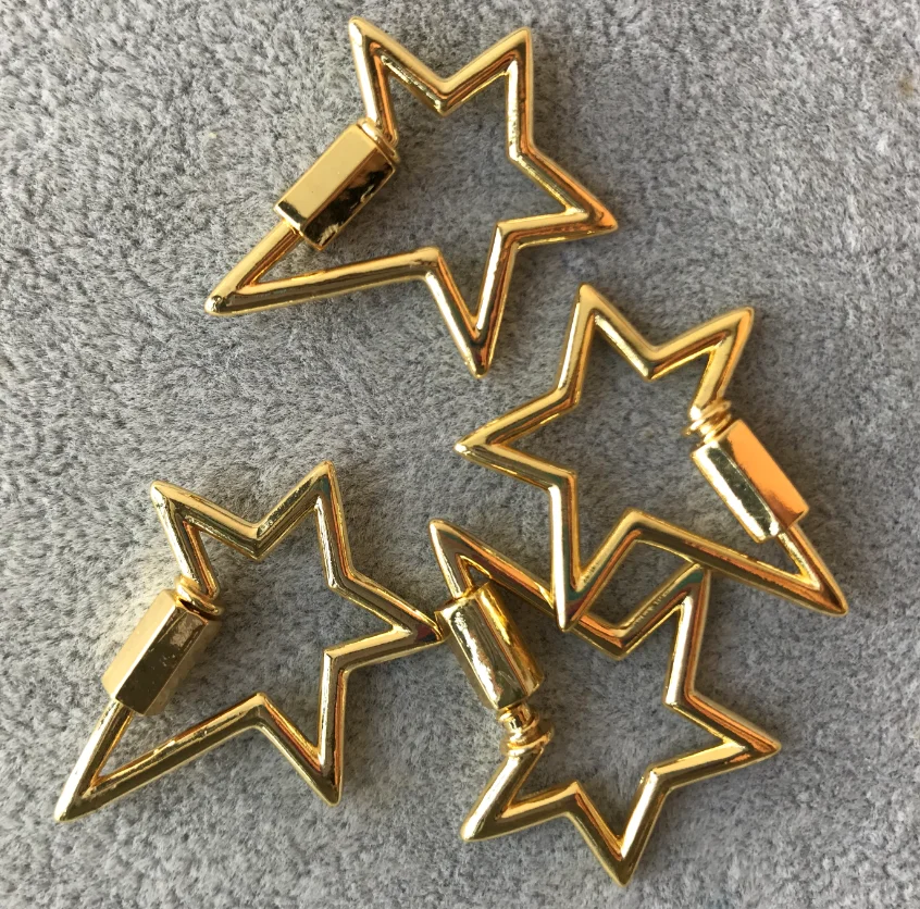10pcs Zvaigžņu aizdare kaklarota kuloni forjewelry padarīt zelta piepildīta Pop star rotaslietas