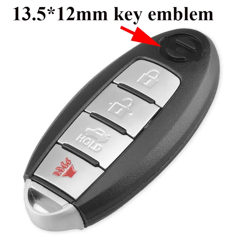 13.5X11.5mm Dobi emblēmu Auto viedkaršu atslēgas uzlīme NissanSamrt Auto atslēgu emblēmu