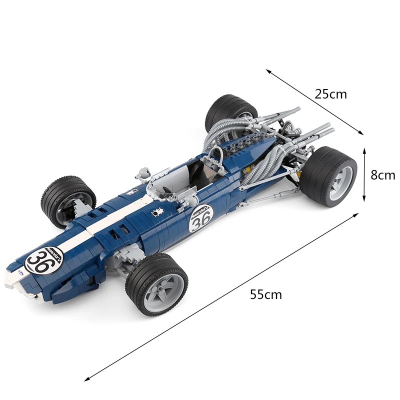 1758Pcs Sacīkšu Auto Bloķē Zilo Sonic (Ērglis Weslake MK1 T1G) Saderīgu легоe tehnikas Rotaļlietas bērniem Super Automašīnas Modeli