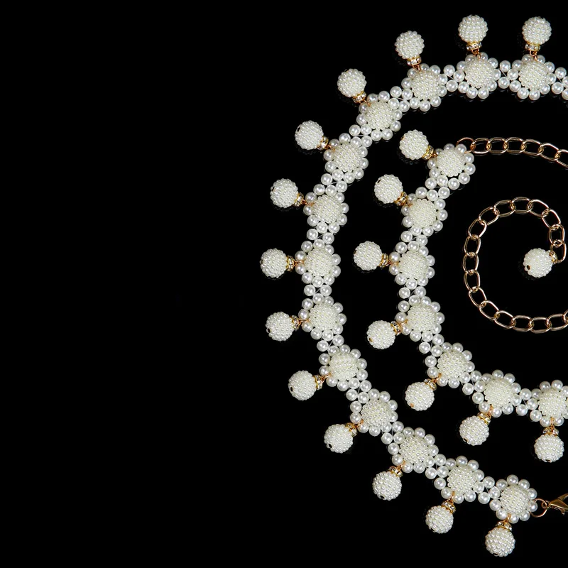 2018 Jaunākās Sievietes Vēdera Deju Rotaslietas Crystal Ķēdes Piederumi Rhinestone Pērļu Jostu Vēdera Deju Josta Baltā Pērles Dekori
