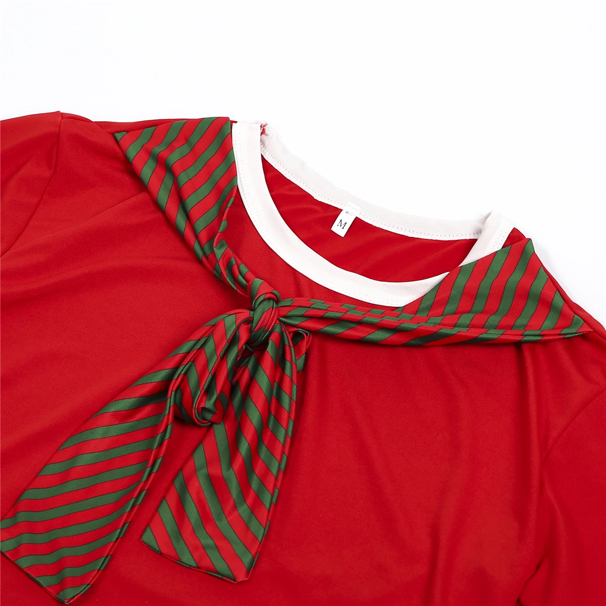 2019 Pavisam Jaunu Ziemassvētku Māte Meitu Ģimenes Kleita, Svītraina Ziemassvētki Drēbes Longsleeve Izkaisītas Sarkanas Taisna Kleita Santa Drēbes