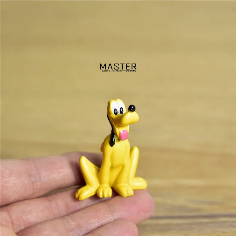 24piece/daudz 4.5 cm mickey draugs cute plutoo suns PVC Rīcības Attēls Modeļa Rotaļlietu Rotājumi DIY Materiāli, rotaļlietas