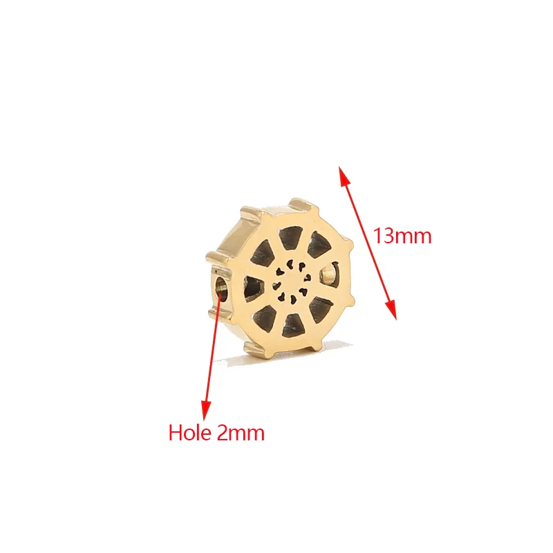 2gab Nerūsējošā Tērauda Zelta Tiny Riteņu Piekariņi, Kuloni par DIY Rotaslietu izgatavošana Secinājumi