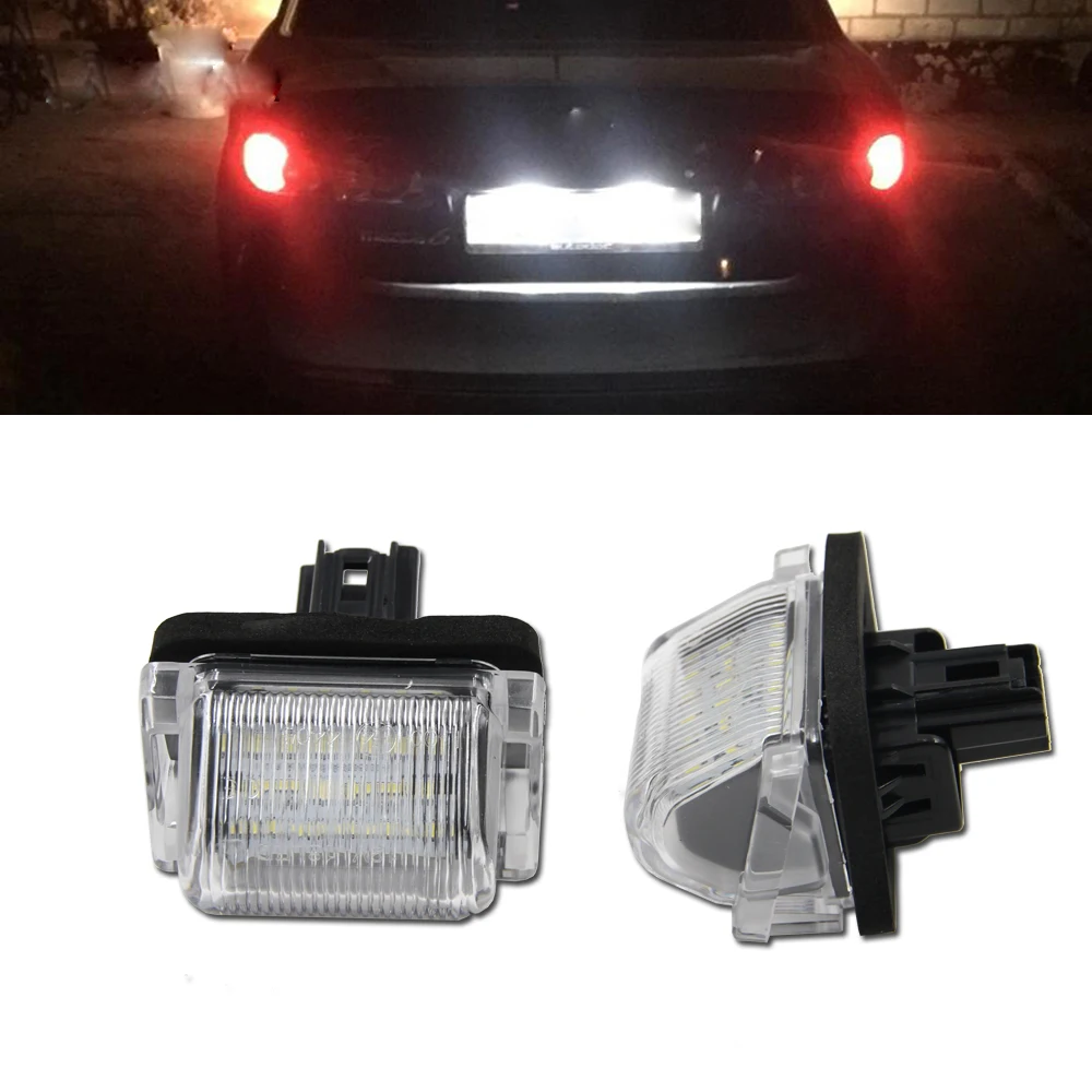 2GAB Xenon white LED Licences Numura zīme Lampas Gaisma Mazda5 2012. -. gadam CX-9 CX9 07-18 Balta Aizmugures Frāzi Lampas