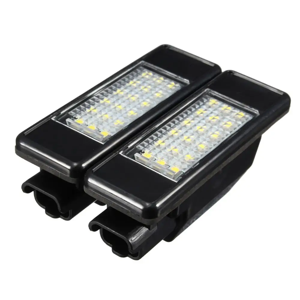 2X Automašīnas Aizmugurējā 18 LED SMD Licences Numura zīmes Apgaismojuma Lampas 6000K Par Peugeot 106 207 307 308 Par CITROEN C3, C4, C5, C6, C8