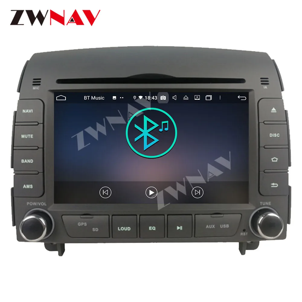 4+128G 2 Din Hyundai sonata NF 2005 2006 2007 2008 Android 10 Ekrāna Atskaņotājs Audio Radio, GPS Navigācija, Galvu Vienība Automātiski Stereo