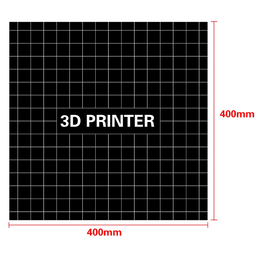 400*400mm 3D Drukāšanas Veidot Virsmas Heatbed Platforma, Uzlīmes, Drukas Gulta Lentes Lapa CR-10S 3D Printeri, Aksesuāri,