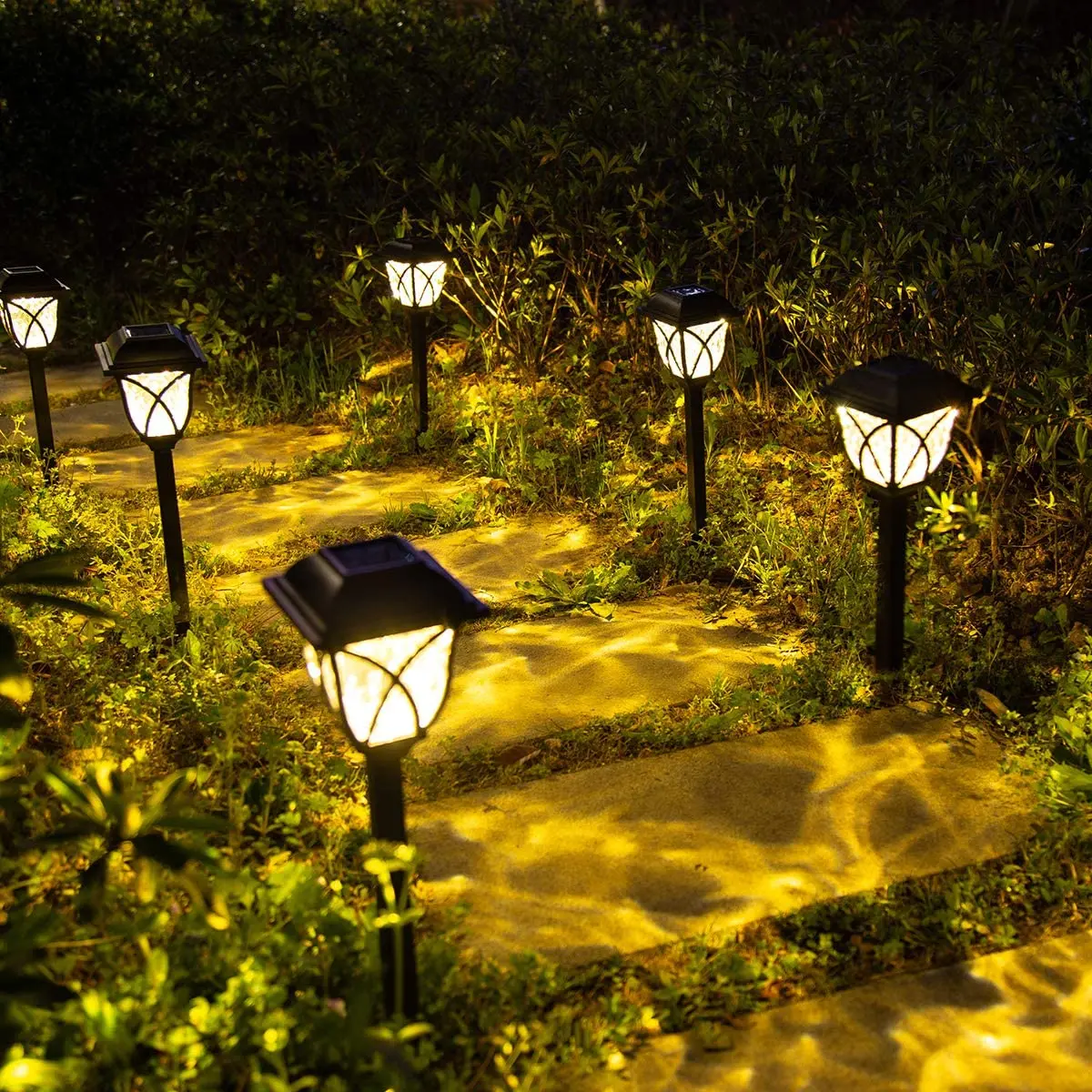 8 Gab. Saules Lampas Āra LED Retro Saules Powered Dārza Apgaismojums Mājas Ūdensizturīgs Parka Zālienu, Ceļu, Ainava Apgaismojums Dekoratīvā