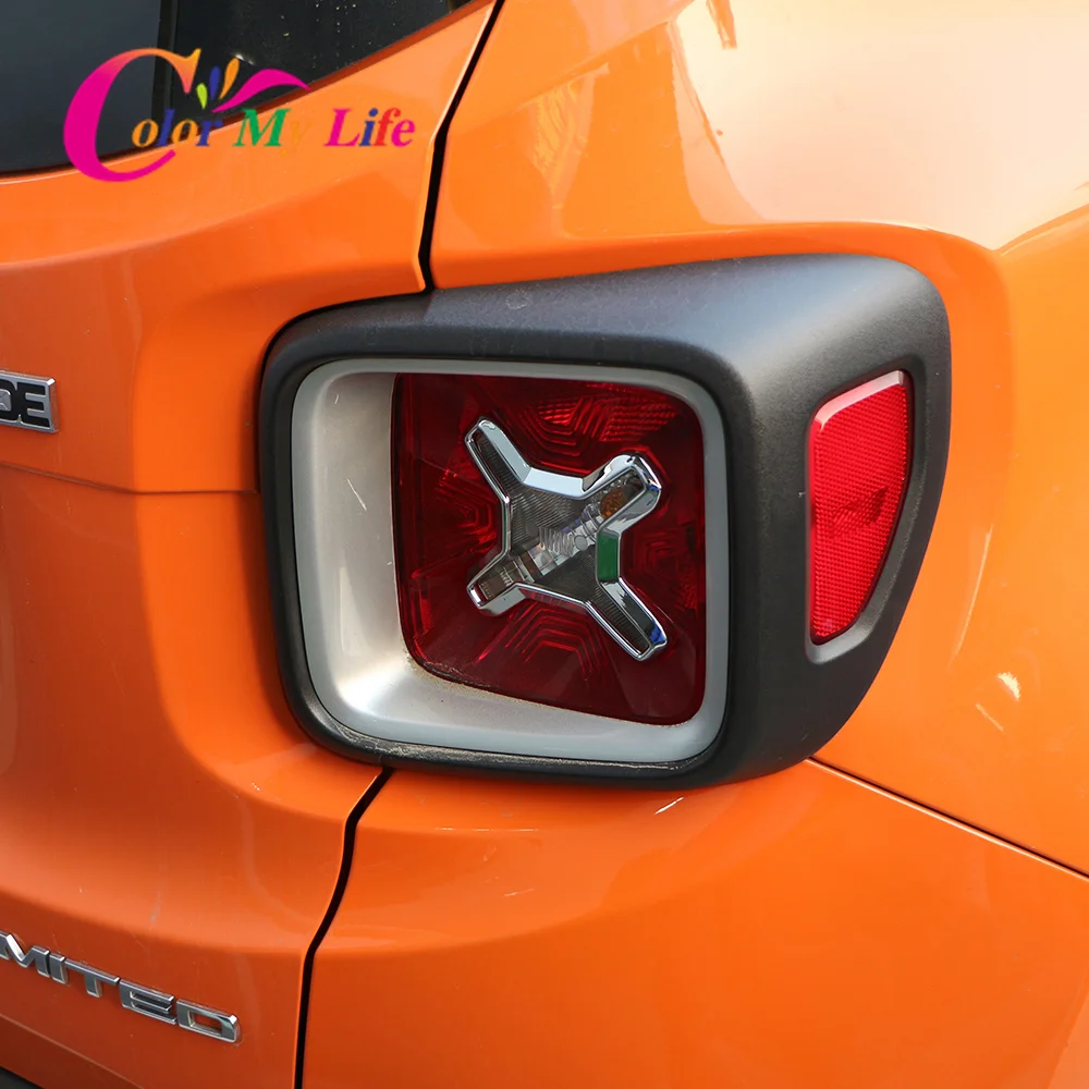 ABS Chrome Auto Aizmugures Gaismas Lampa Aizsargs Vāka Sānu Apdare Rāmja Uzlīme der Jeep Renegade - 2020 Piederumi
