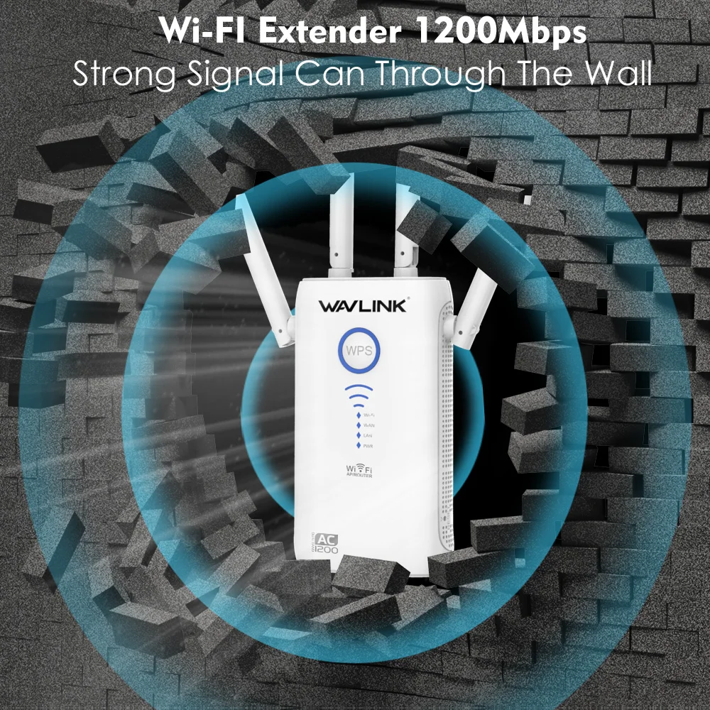 AC1200 Gigabit Router WiFi Range Extender/Piekļuves Punkts 1200Mbps bezvadu wifi Repeater 2.4 G+5Ghz Dual band Wi-fi Signāla Pastiprinātājs