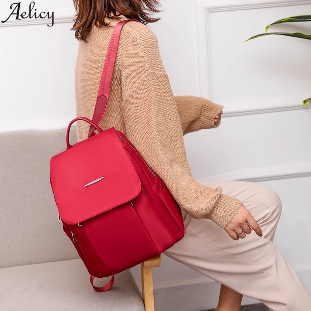 Aelicy 2020. gadam, modes sieviešu mugursoma mugursoma ceļojumu soma ūdensizturīgs Oxford audums tendence āra tīrtoņa krāsu multifunkcionāla soma