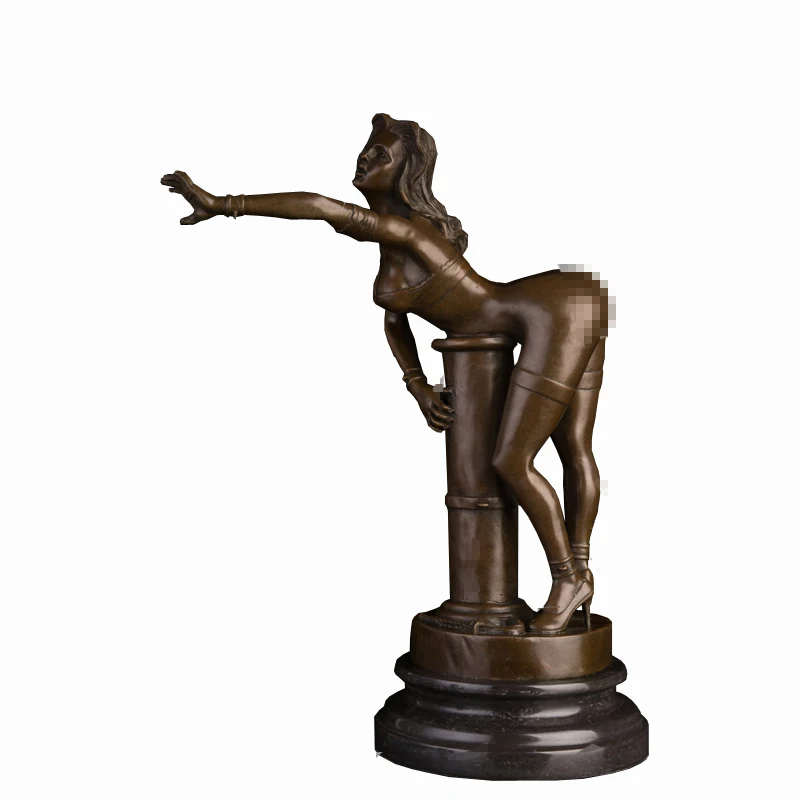 ArtsHom DS-509 dzimumtieksme Sievietēm Bronzas Statuja Sexy Pliks Sieviešu Skulptūru Neapbruņotu Statuetes Mākslas Naktsklubs Dekoru Kolekcionējamus