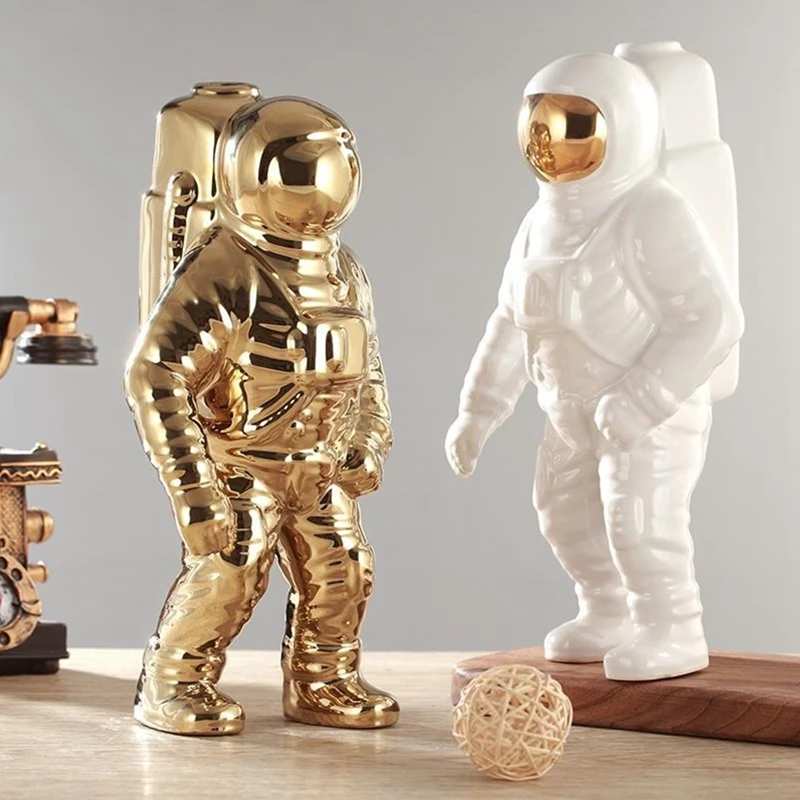 Astronauts Skulptūru Skaitļi Kosmosā Cilvēks Darbvirsmas Apdare Statuja, Dekoratīvās Statuetes Rokdarbu Kāzu Mājas Bērnu Rotaļlietu Miniatūras