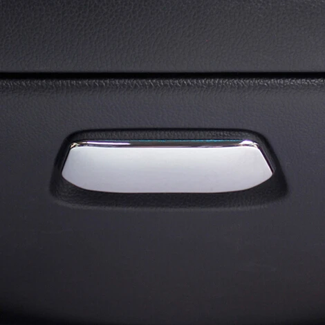 Auto Cimdu kasti uzlīmes, interjera Uzglabāšanas kaste apdare ABS chrome preces, kas paredzētas Kia Rio K2 2012. - 2016. gadam